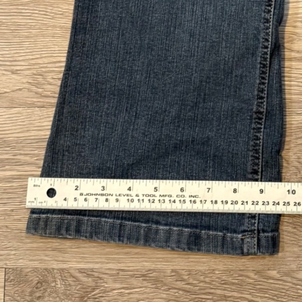 VTG Merona Women's Size 18R Blue Low Rise Bootcut Denim Jeans Pants Y2K p - Picture 4 of 8